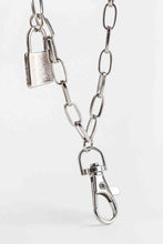 Load image into Gallery viewer, Double Layered Iron Chain Belt with Lock Charm
