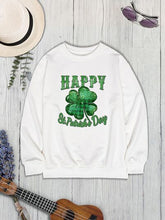 Load image into Gallery viewer, HAPPY ST. PATRICK&#39;S DAY Dropped Shoulder Sweatshirt

