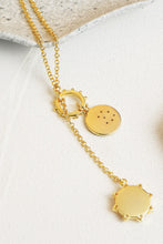 Load image into Gallery viewer, Zircon Sun and Moon Pendant Necklace
