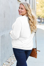 Load image into Gallery viewer, Basic Bae Full Size V-Neck Lantern Sleeve Blouse

