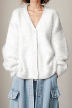 Load image into Gallery viewer, Button Up Dropped Shoulder Cardigan
