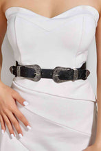 Load image into Gallery viewer, Double Buckle PU Leather Belt
