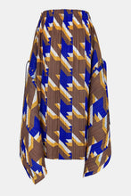 Load image into Gallery viewer, Houndstooth Accordion Pleated Handkerchief Hem Skirt
