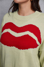 Load image into Gallery viewer, Lip Fringe Round Neck Sweater
