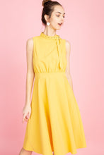 Load image into Gallery viewer, Belt it detail neck dress
