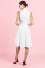 Load image into Gallery viewer, Belt it detail neck dress
