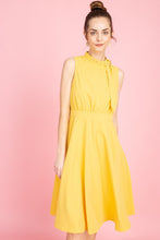 Load image into Gallery viewer, Belt it detail neck dress
