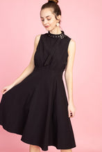 Load image into Gallery viewer, Belt it detail neck dress
