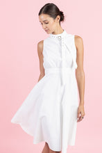 Load image into Gallery viewer, Belt it detail neck dress
