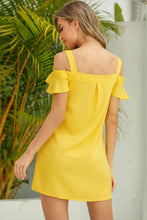 Load image into Gallery viewer, Cold-Shoulder Mini Dress

