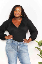 Load image into Gallery viewer, Culture Code Full Size V- Neck Bodysuit
