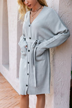 Load image into Gallery viewer, V-Neck Longline Cardigan with Pockets

