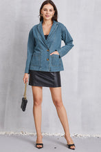 Load image into Gallery viewer, Pocketed Button Up Denim Jacket
