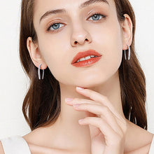 Load image into Gallery viewer, Moissanite 925 Sterling Silver U Shape Earrings
