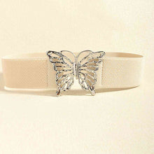 Load image into Gallery viewer, Butterfly Alloy Buckle Elastic Belt
