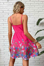 Load image into Gallery viewer, Floral Spaghetti Strap Mini Dress
