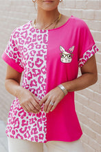Load image into Gallery viewer, Leopard Round Neck Short Sleeve T-Shirt
