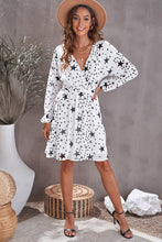 Load image into Gallery viewer, Star Pattern Surplice Dress
