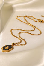 Load image into Gallery viewer, 18K Gold Plated Snake Geometric Pendant Necklace
