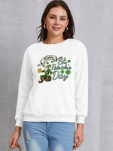 Load image into Gallery viewer, HAPPY ST. PATRICK&#39;S DAY Round Neck Sweatshirt
