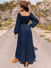 Load image into Gallery viewer, Long Sleeve Lace Trim Maxi Dress
