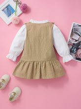 Load image into Gallery viewer, Baby Ruffle Hem Dress with Bow Detail
