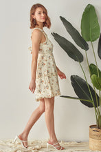 Load image into Gallery viewer, MERROW RUFFLE DETAIL MIDI DRESS WITH BACK BOW
