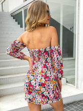 Load image into Gallery viewer, Floral Smocked Off-Shoulder Dress
