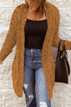 Load image into Gallery viewer, Fuzzy Popcorn Knit Open Front Longline Cardigan
