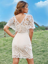 Load image into Gallery viewer, Lace Butterfly Sleeve Mini Dress
