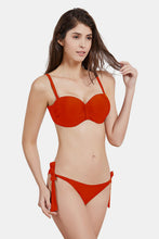 Load image into Gallery viewer, Lace-Up Gathered Detail Bikini Set
