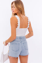 Load image into Gallery viewer, RUFFLE RIBBED BODYSUIT
