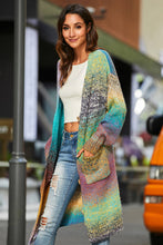 Load image into Gallery viewer, Gradient Button Down Duster Cardigan with Pockets
