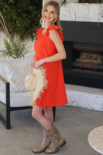 Load image into Gallery viewer, Cute Ruffle Collar Summer Dress
