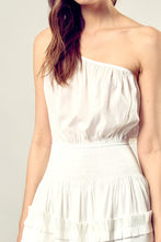 Load image into Gallery viewer, PLEATED DETAIL ONE SHOULDER CAMI DRESS
