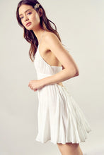 Load image into Gallery viewer, LACE TRIM WITH BACK DRAWSTRING DRESS
