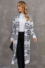 Load image into Gallery viewer, Geometric Open Front Longline Cardigan
