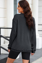 Load image into Gallery viewer, Round Neck Dropped Shoulder Sweatshirt
