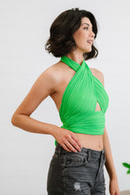 Load image into Gallery viewer, Glam À La Mode Tie-Back Halter Crop Top
