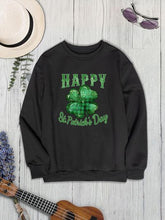 Load image into Gallery viewer, HAPPY ST. PATRICK&#39;S DAY Dropped Shoulder Sweatshirt
