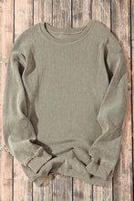Load image into Gallery viewer, Round Neck Dropped Shoulder Sweatshirt
