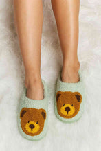 Load image into Gallery viewer, Melody Teddy Bear Print Plush Slide Slippers
