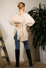 Load image into Gallery viewer, LINEN SHIRTS DRESS WITH BELT POCKET
