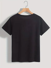 Load image into Gallery viewer, Heart Round Neck Short Sleeve T-Shirt

