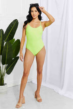 Load image into Gallery viewer, Marina West Swim High Tide One-Piece in Lemon-Lime
