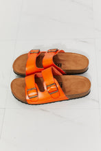 Load image into Gallery viewer, MMShoes Feeling Alive Double Banded Slide Sandals in Orange
