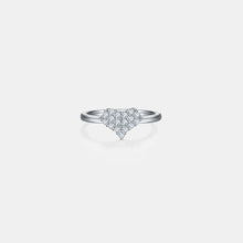 Load image into Gallery viewer, Moissanite 925 Sterling Silver Heart Ring
