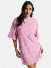 Load image into Gallery viewer, Sequin Tie Back Half Sleeve Mini Dress
