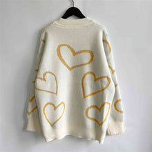 Load image into Gallery viewer, Heart Pattern Long Sleeve Sweater
