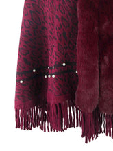 Load image into Gallery viewer, Leopard Fringe Hem Poncho
